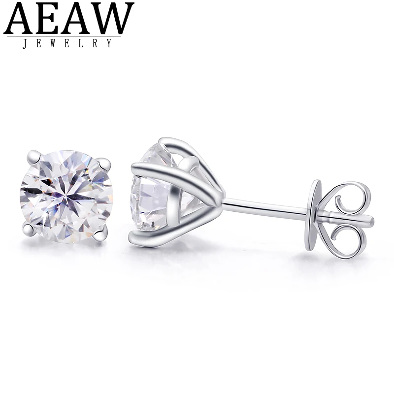 AEAW 2ctw DEF Diamond CVD HPHT Lab Grown Diamond Earring Fine Jewelry Girlfriend Valentine Gift With IGI Certificate