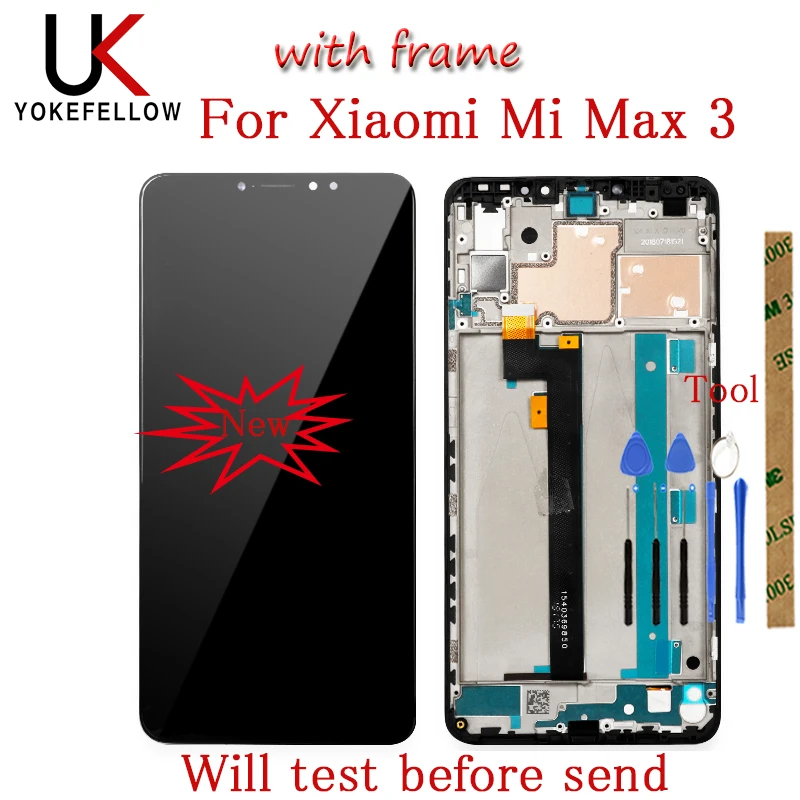 

LCD For Xiaomi Mi Max 3 LCD Display + Touch Screen Digitizer 6.9inches Mi Max3 MI Max 3 CellPhone Parts
