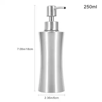 

250ml-stainless Steel Hand Sanitizer Soap Dispenser Lotion Sub-bottle Bathroom Faucet Sink Storage Holder Replace Bottles