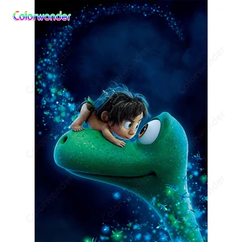 

Fairy tale boy and the dinosaur Photography Background Photocall Photo Shoot Backdrops Children Photo Studio