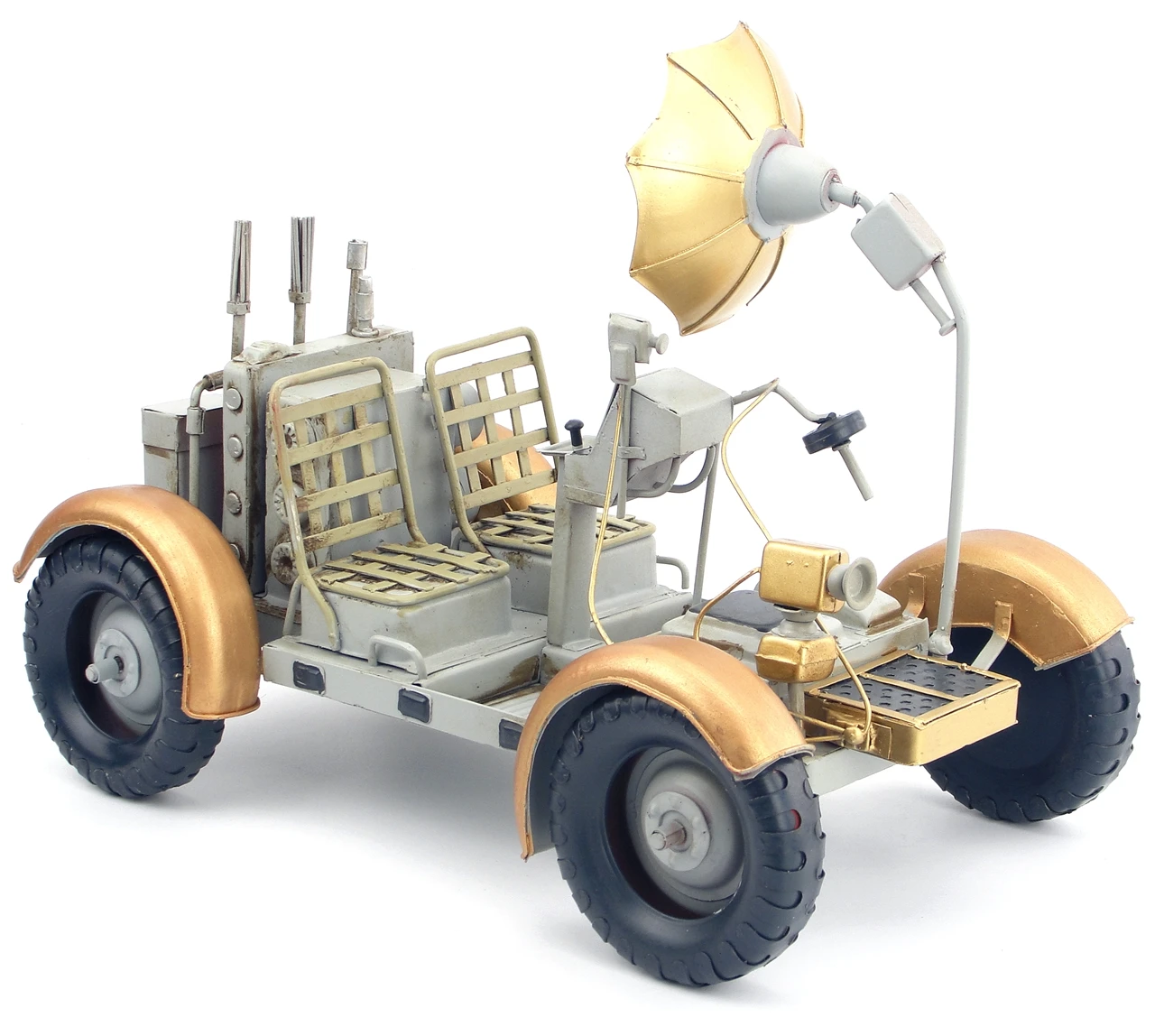 Антикварные ручные Сварные Железные украшения исследования на lunar rover Модель ретро железа ремесла