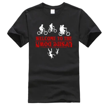 

Stranger Things T Shirt The Upside Down Dustin Eleven Black Tops Tees 100% Cotton Summer Round Neck T Shirts Male Custom Tshirts