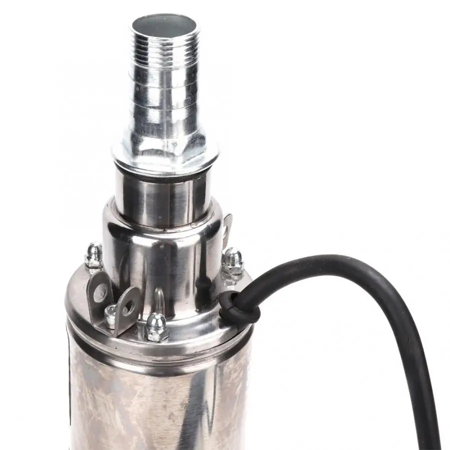 1 ''12V-0.8m-35m DC винт высоконапорный насос из нержавеющей стали+ погружной водяной насос