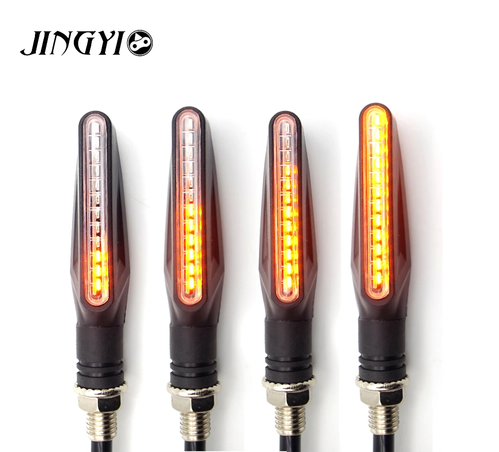 

#742 2 12 LED motorcycle turn signal lights flashing accessories for suzuki intruder honda cb750 yamaha tracer 700 bmw k1200s