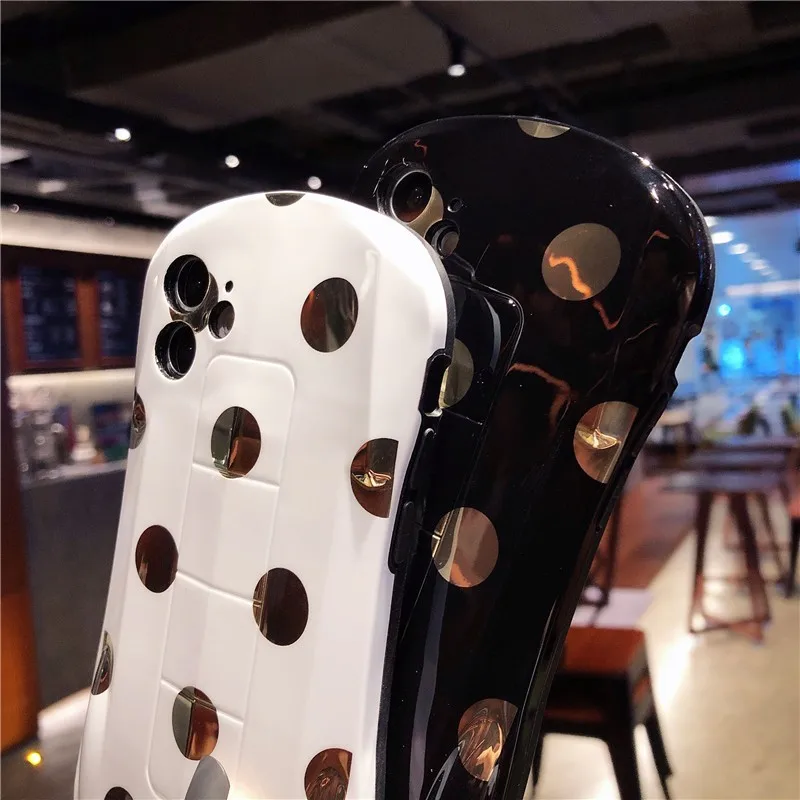 3D Electroplated dots ڵ  ҳ ȭ ̽  11 12  ִ ̴ 7 8 ÷ XR X XS ִ SE2020 ϵ ȭ Ŀ