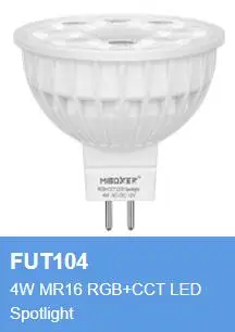 Светодиодная лампа E27 E14 GU10 MR16 FUT103 104 105 011 012 013 014 017 018 019 4 Вт 5 6 9 12 RGB + CCT RGBW двойной