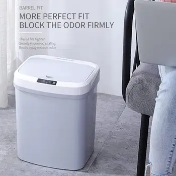 

SOLEDI 3 Color Creative Induction Dustbin Infrared Motion Sensor Smart Home Household Automatic Smart Trash Can Storage Bin