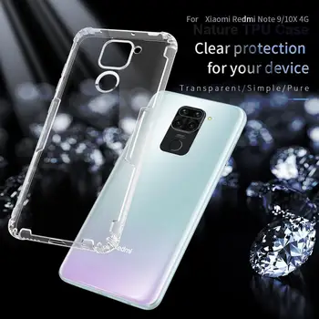 

10pcs/lot Phone case For Xiaomi Redmi Note 9 Cover Nillkin Nature TPU Soft Cover Case for Xiaomi Redmi Note 10X 4G case Cover