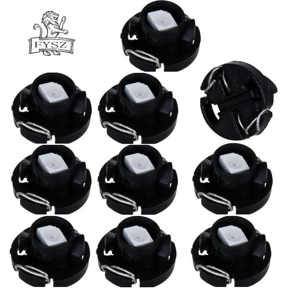 

10Pcs Car T4.7 LED 1.2W Auto Instrument Lamp 130lm 6500K 5050 1 SMD Blue Light Car Dash Board (DC 12V / 10PCS)