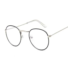 Marcos de gafas transparentes para hombre y mujer, lentes de miopía ópticas Vintage, marcos de anteojos Retro