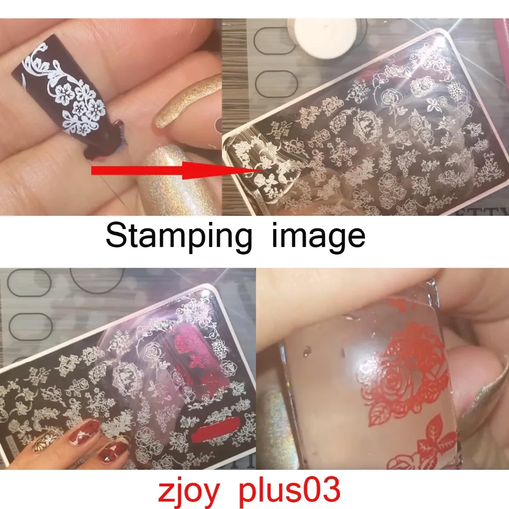 Пробки 0-51 пластина с изображениями для нейл-арта шаблон ногтей Красота штамп для ногтей диск 9,5*14,5 см ZJOY PLUS дизайн ногтей штамповка(с ПВХ, 51