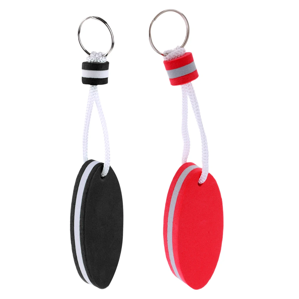 Set of 2pcs Floating EVA Boat Keychain Marine Keyring Float Buoy Boating Fob