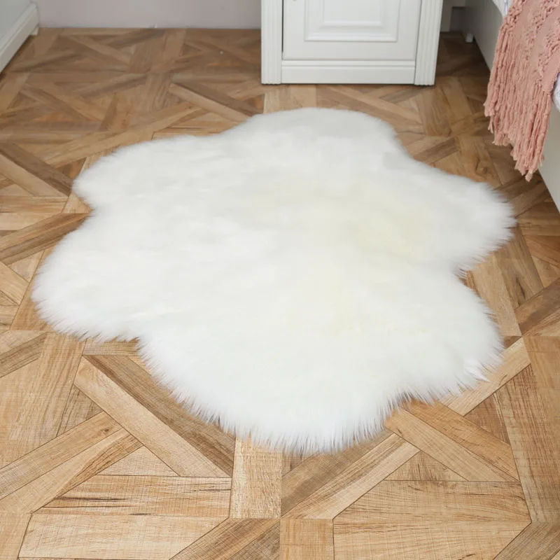 

Plush carpet cloud carpet imitation wool mat toilet stool carpet Plush mat tent mat household
