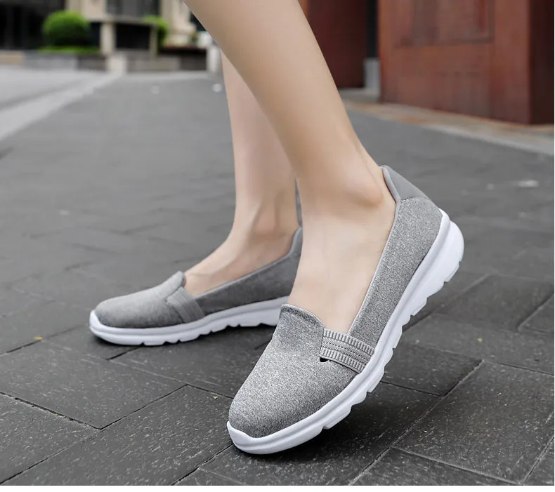 2020 Spring shoes woman sneakers shoes women Breathable Mesh shoes ballet flats ladies slip on flats loafers shoes Plus size (12)