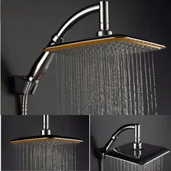 Adjustable Shower Head High Pressure Bath SPA Top Sprayer Nozzle 9 Inch Rainfall Bathroom Accessories Showerhead Water Saving