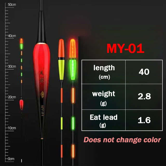 2021New Discoloration Fishing Floats Electronic Carp Float Luminous Smart Catfish Nearsighted Fishing Lovers Tackle Accessories B49-1