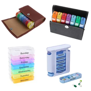 

28 Squares Weekly 7 Days Tablet Pill Box Holder Medicine Storage Organizer Container Case Wallet Medicine Box Travel Case Hot