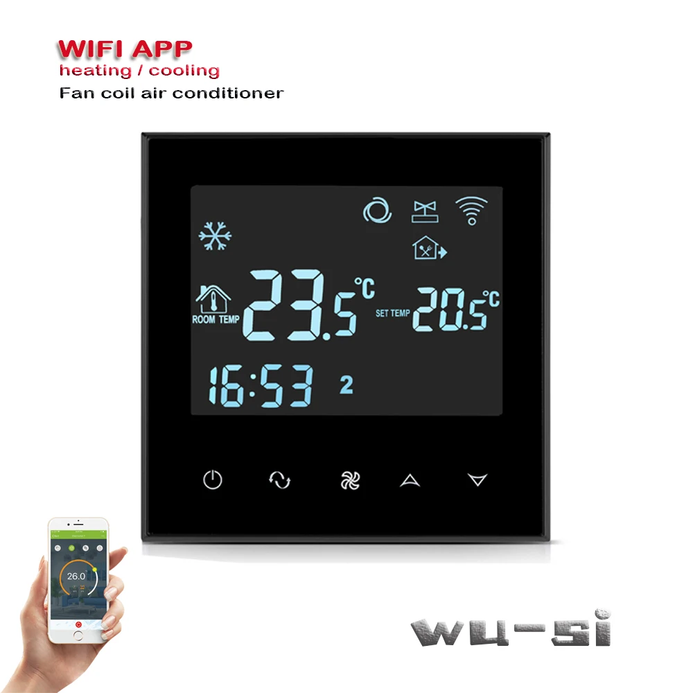 220v wifi термостат для отопления и охлаждения 2 трубы 4 трубы
