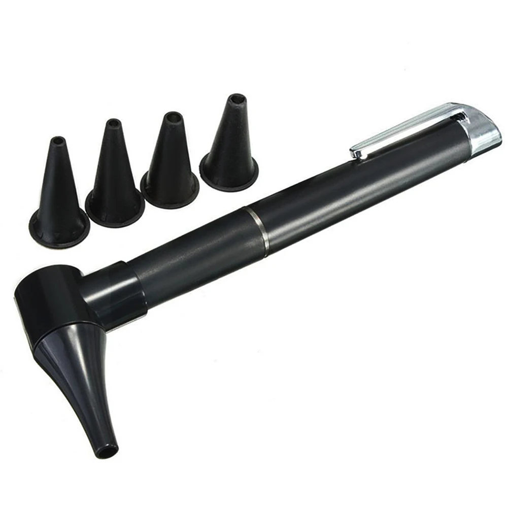 ABS+ металл 2X Увеличение диагностический ручка светильник Otoscope Электронный светильник ручка для ушей нос горло клинический с 2 батареями AAA