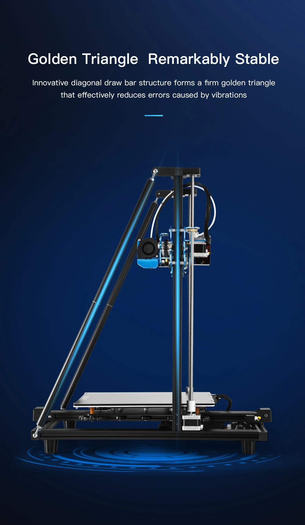 Creality 3D CR-10 V2 3d Принтер Комплект v-образного профиля 300*300*400 мм Бесшумная материнская плата повторная печать нити обнаружения обрыва
