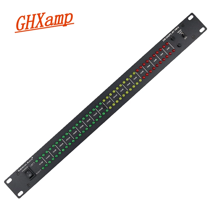 Espectro de Áudio Indicador de Nível-57db-0db Ghxamp Profissional Estágio Casa Amplificador Alto-falante Duplo 40 Led Estéreo - Image 2