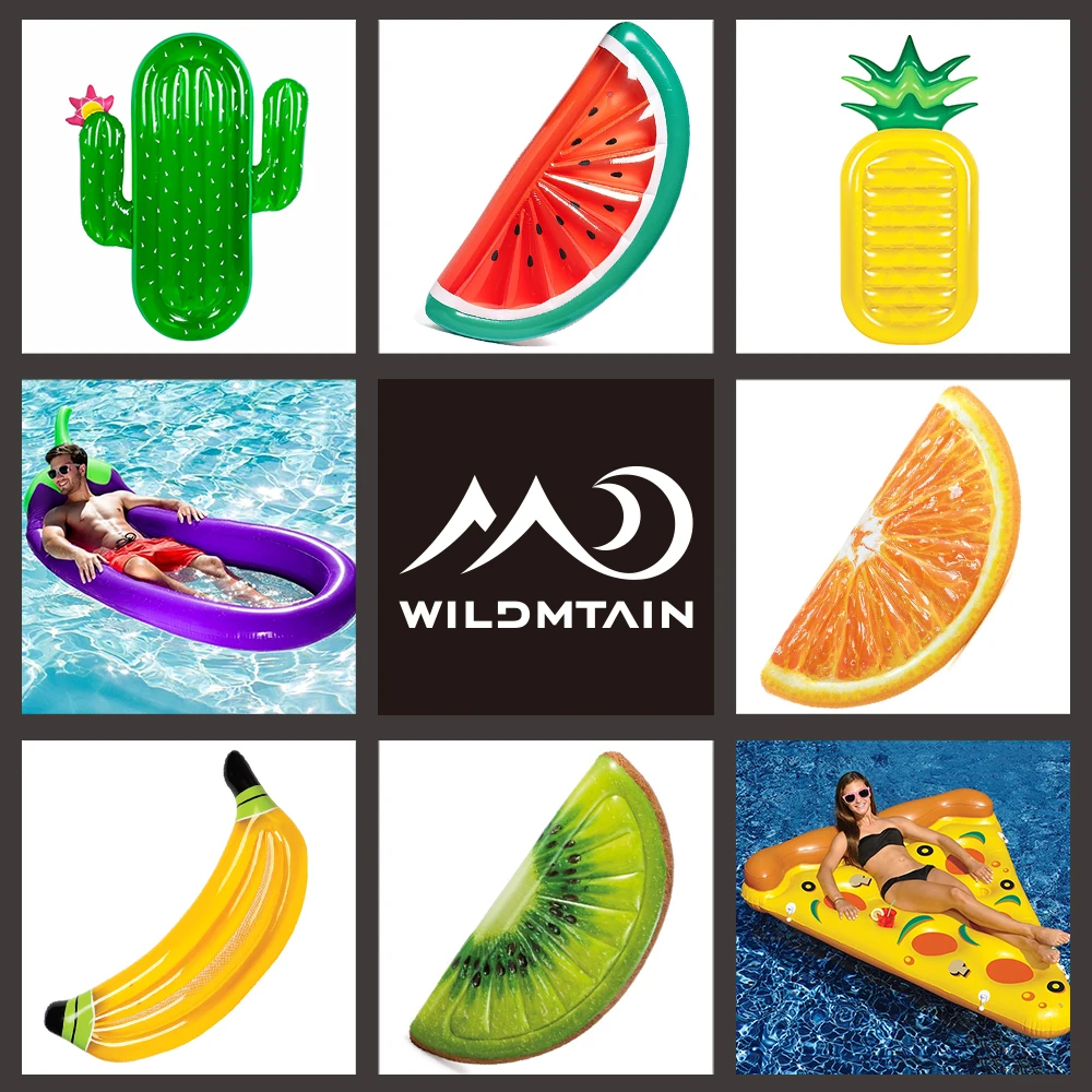 WILDMTAIN надувной матрас для моря 185 см/71 дюйма плавательный круг-ананас арбуз пицца