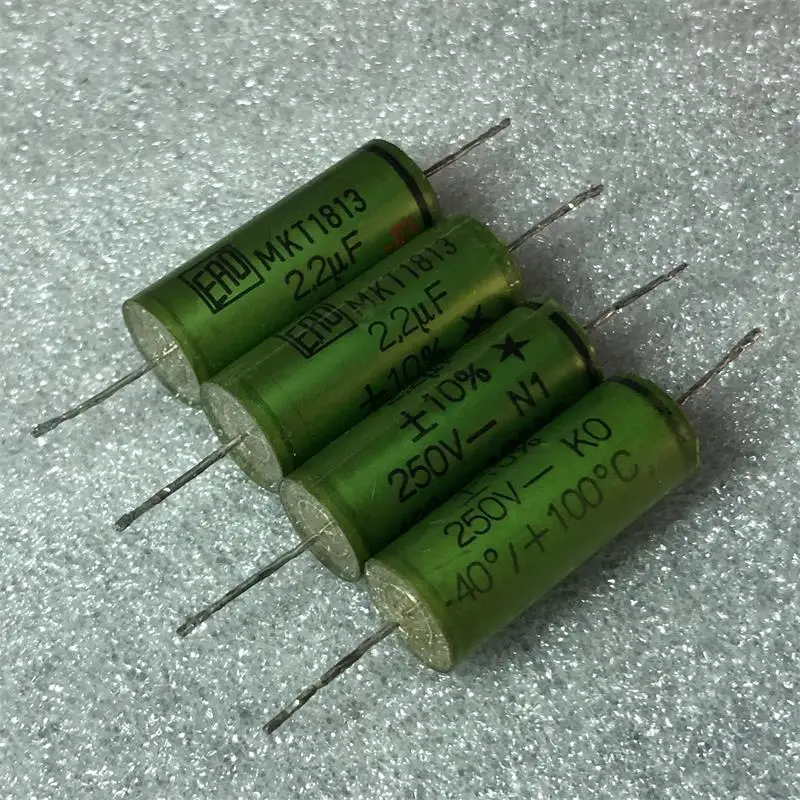 Конденсатор Электроника ERO Green Elf MKT1813 серии 2.2UF100V прозрачный наконечник Частотный деление безэлектродный конденсатор - Комплект: 5 piece