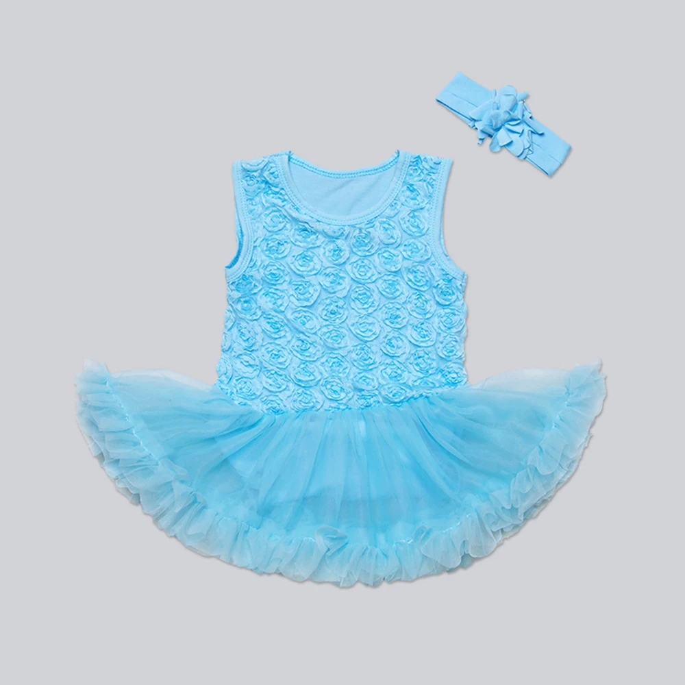 New summer baby high quality cotton princess dress leotard romper female Tutu Skirts Newborn 1 First Birthday Party Clothing Set