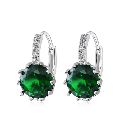 925 Sterling Silver Earrings Inlaid With AAAAA Zircon Earrings For Women Charm Jewelry Gift