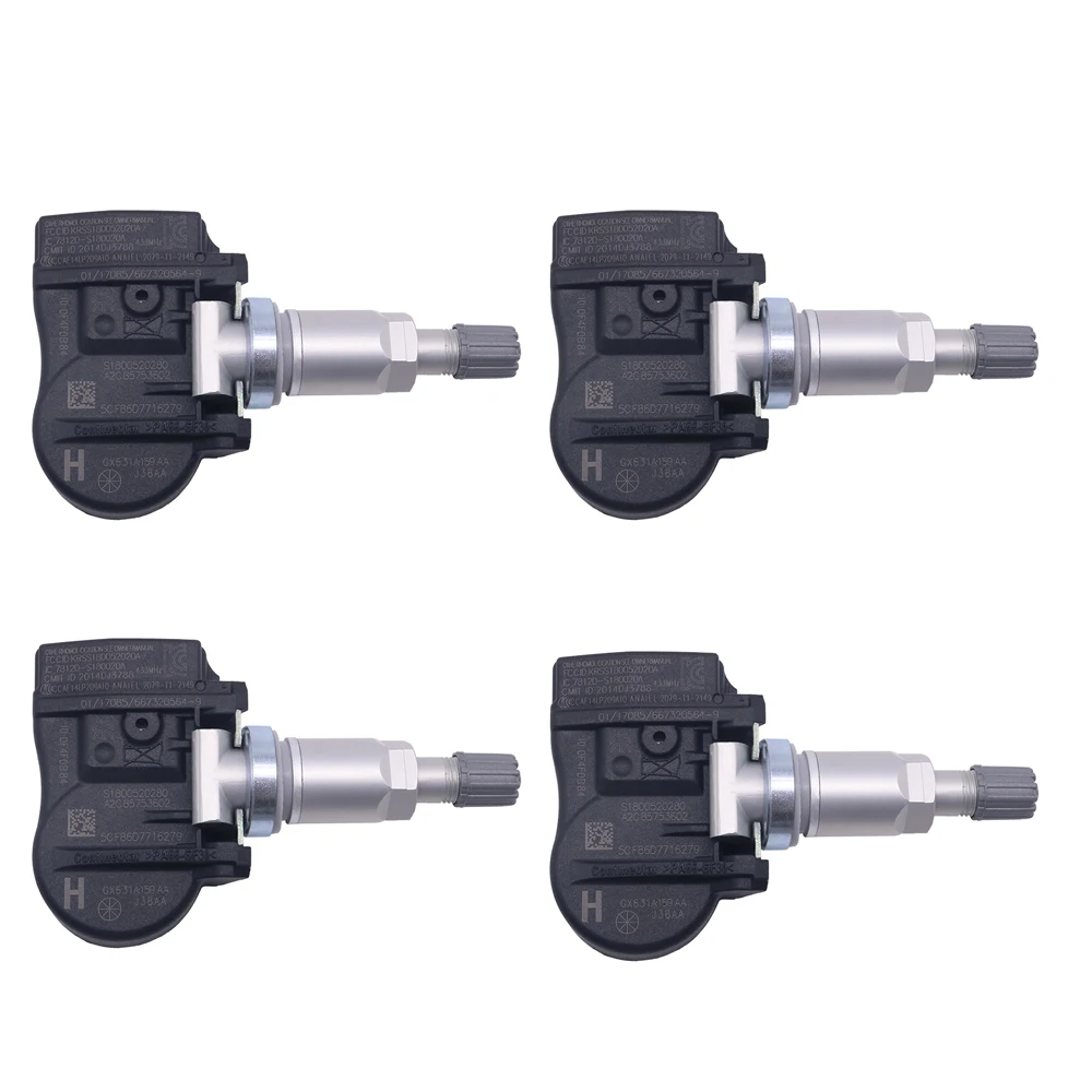 (4PCS) GX631A159AA GX631A159AA GX63-1A159-AA для LAND ROVER 433 МГц система контроля давления в шинах Сенсор шины Давление монитор Сенсор - Цвет: (4PCS) GX631A159AA