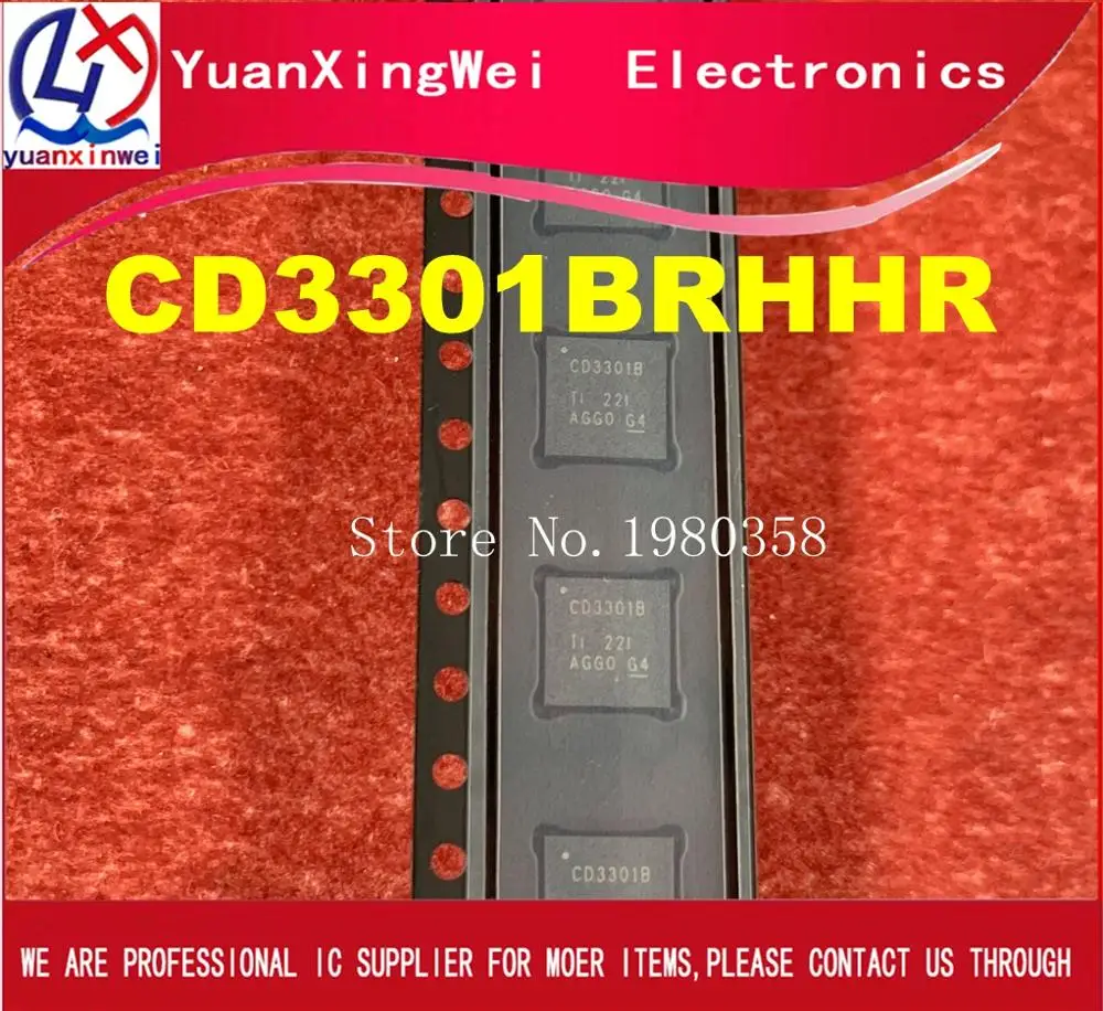 ; набор из 10 шт, 50 шт в наборе, CD3301BRHHR CD3301BRHH CD3301B CD3301 QFN