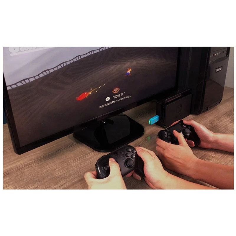 Беспроводной bluetooth-контроллер, адаптер, беспроводной проводной Usb геймпад Joycon, конвертор для rend Switch Ps4 Ps3 Wiiu-Pro, контроллер