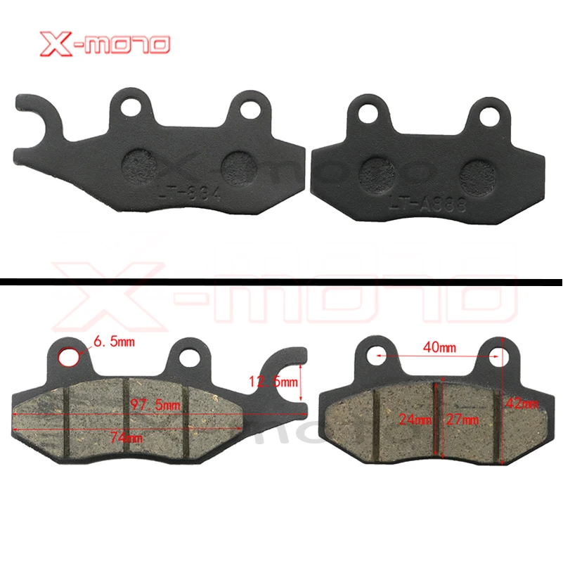 FRONT REAR DISC BRAKE PADS CHINESE 50CC-250CC ATV QUAD GO KART DIRT BIKE M BP01 - Foto 10