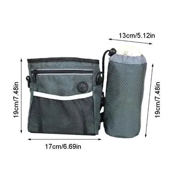 

Dog Treat Bag Portable Puppy Food Water Bottle Storage Holder Pet Training Bag