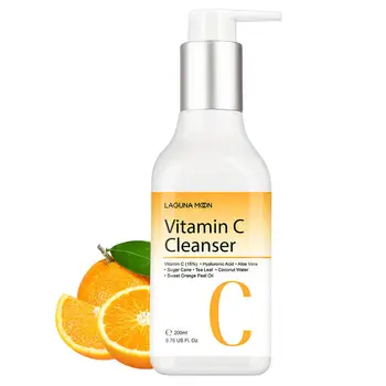 

LAGUNAMOON Vitanmin C Cleanser Jelly Refreshing Brighten Skin Facial Cleaning Face Treatment 200ML Ship From UK