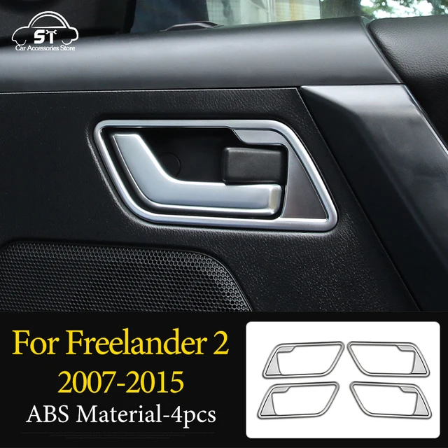 Car Steering Wheel,AC Vent Outlet Knob,Door Handle,Cover Trim,ABS Chrome,For LandRover Freelander 2 2007-2015 Interior Accessory 9