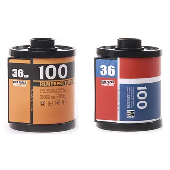 

Promotion! 2x Tissue Boxes Roll Paper Holder azine Shape Plastic Standing Tissue Box ic Sticker Handing Yellow & Blue