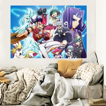 

[Self-Adhesive] 3D Yu Gi Oh 735 Japan Anime Wall Stickers Mural Decal Wall Murals AJ WALLPAPER Belly