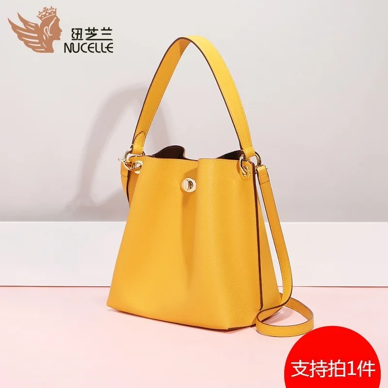

Single Shoulder Bag Female Big Bag 2019 Tide Slung Wild Ins Bucket Bag