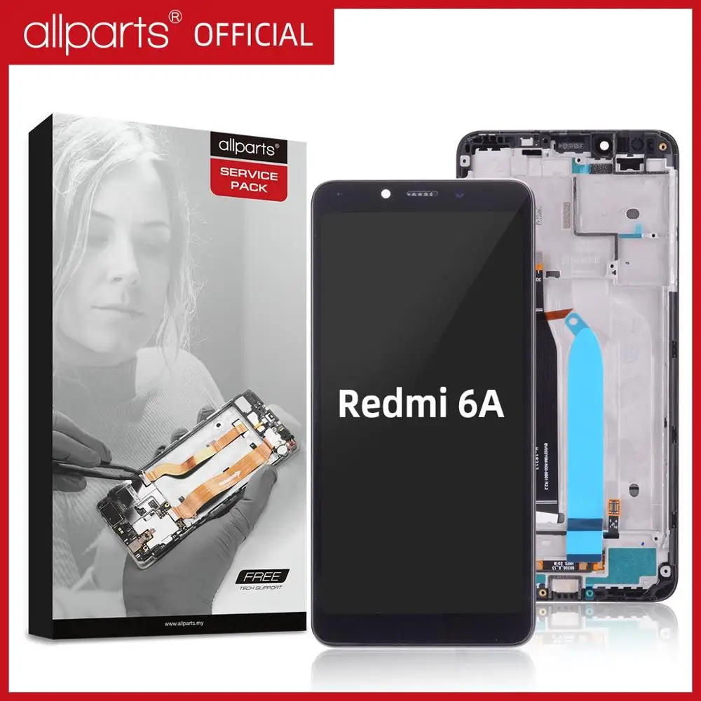 Дисплей для XIAOMI Redmi 6A 6 LCD в сборе с тачскрином Оригинал 5.45'' черный