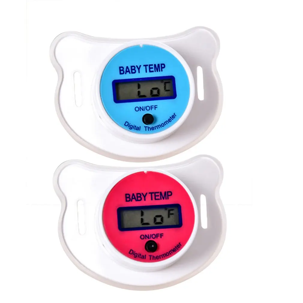 

Baby Pacifier Thermometer Oral Thermometer Home Baby Pacifier Breast Milk Electronic Thermometer Blue
