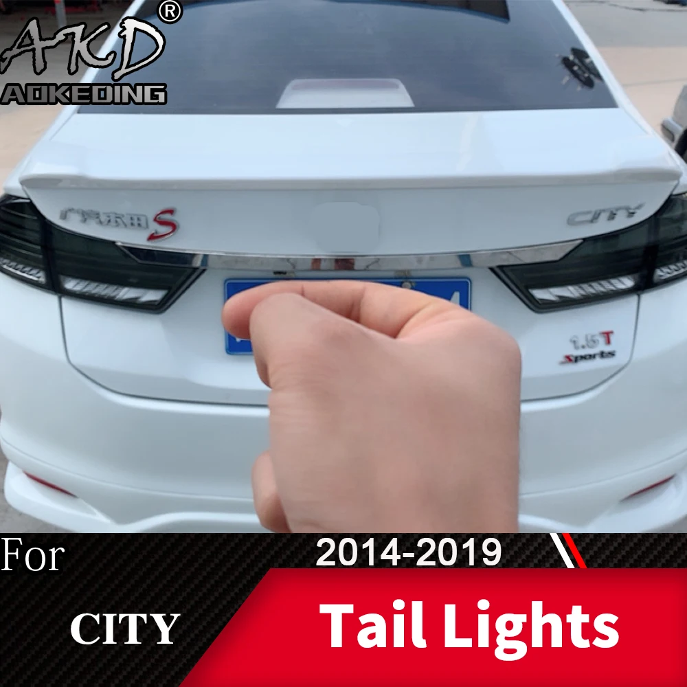 Задний фонарь для автомобиля Honda City- City светодиодный задний фонарь Противотуманные фары Дневные ходовые огни DRL тюнинг автомобильные аксессуары