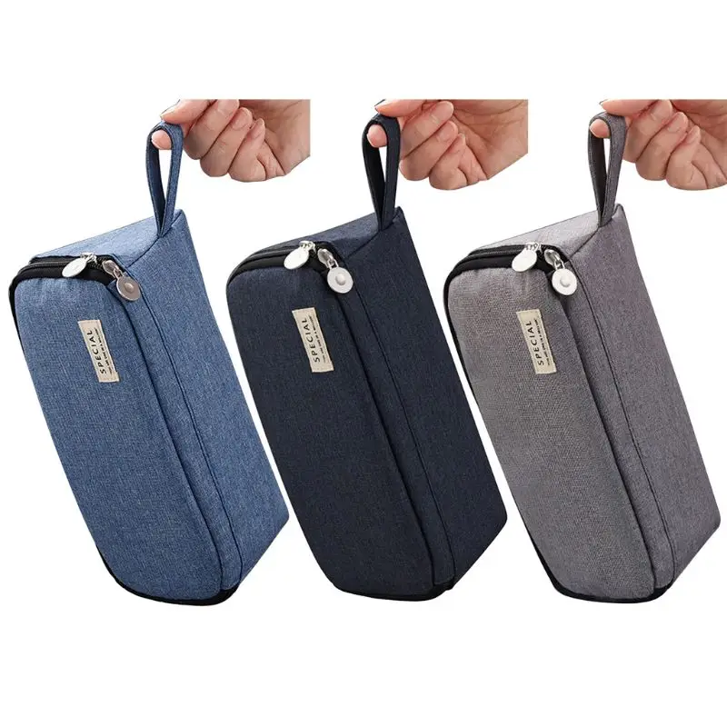 

Pencil Case Triangle Pencil Pouch Simple Pencil Bag Portable Office Supplies