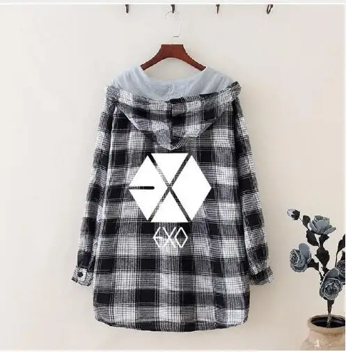 New Kpop exo SEHUN biology hoodie large yards lovers k-pop sweatshirt hood EXO with clothes Kpop streetwear clothes - Цвет: 22