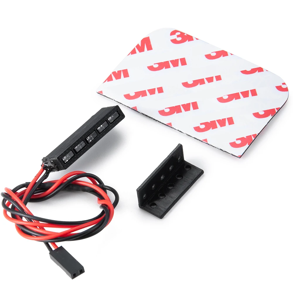 Yeahrun rot/gelb 32/65mm licht lampe bar für axial scx10 90046 wraith rr10 TRX-4 d90 tamiya 1/10 rc crawler modell auto – Detail 5