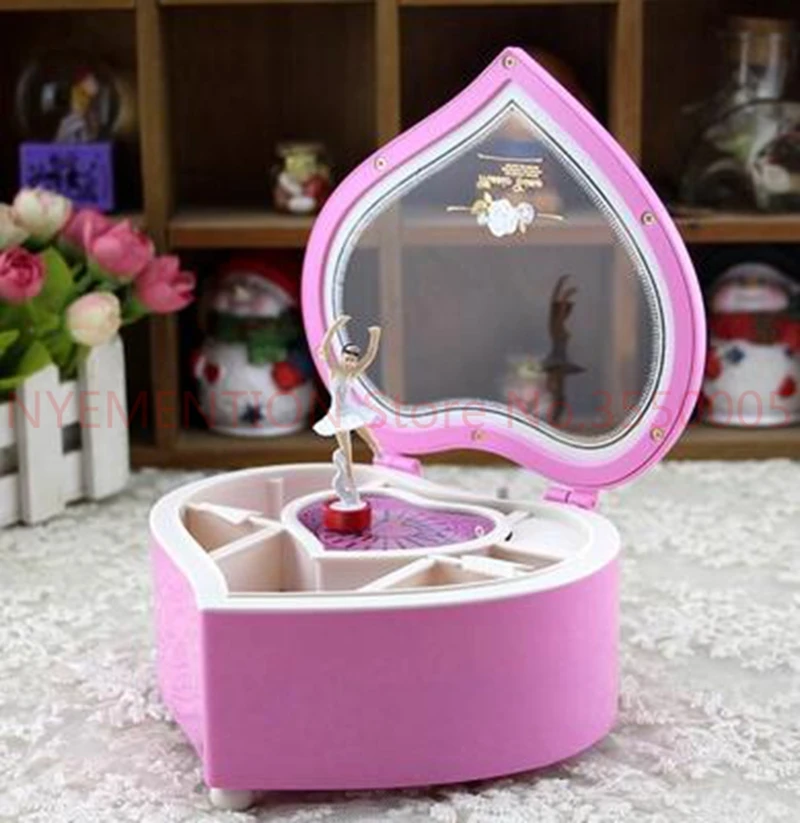 Joyero De Madera Personalizado Con Forma De Bailarina. Caja De Música De Lujo Mediana Con Nombre. Regalo De Recuerdo Personalizado Para Niñas, Primer Cumpleaños Y Baby Shower. - España