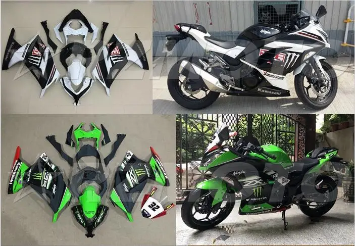 Мотоциклетный обтекатель abs для kawasaki Ninja 300 2013 ниндзя впрыска Bodywor все сорта цветной № 521