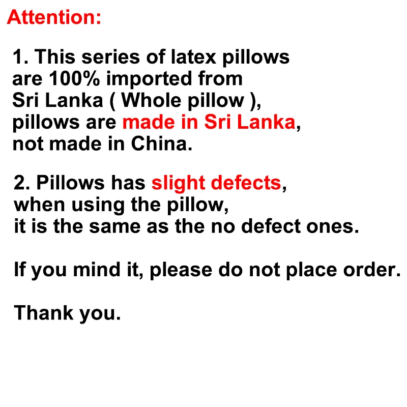 Original Sri Lanka Imported Natural Latex Pillow Slight Defects Remedial Neck Protect Vertebrae Health Care Orthopedic Pillow