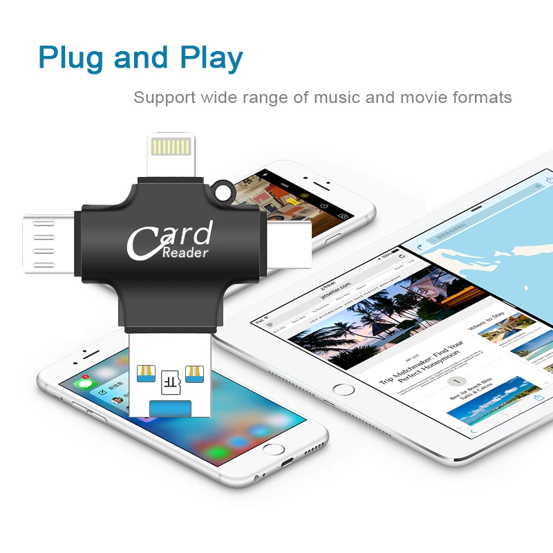 USB флеш накопитель кардридер для Iphone/Android/Type C Micro OTG Флешка 64 Гб 32 диск 2 0|card usb reader|card