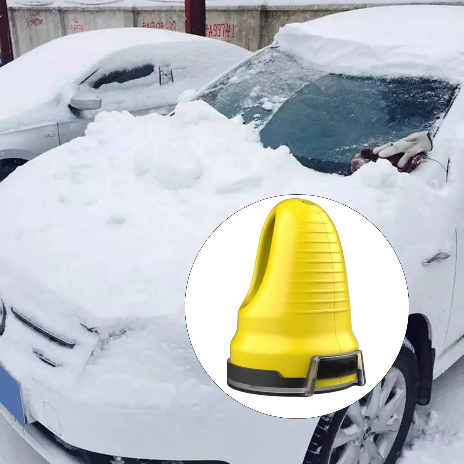 

New Winter Electric Auto Car Window Windshield Ice Scraper Shaped Funnel Snow Remover Deicer Cone Tool Scraping Snow